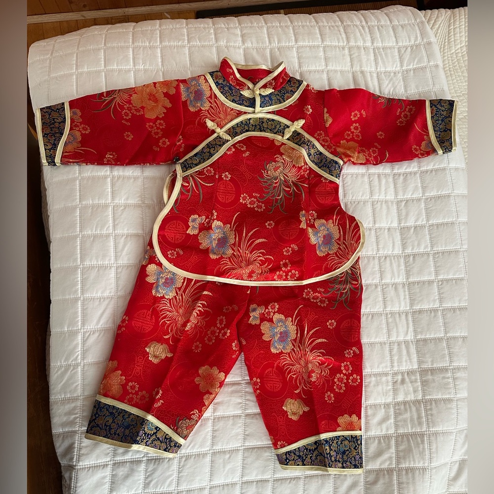 Red Floral Traditional Outfit